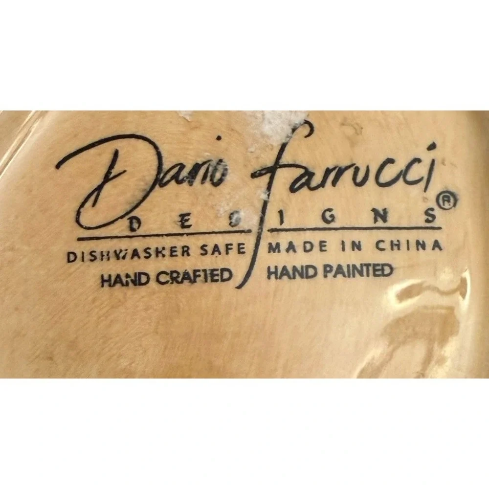 Set‎ of 2 Dario Farrucci Designs Hand Painted Old World Santa Bowls